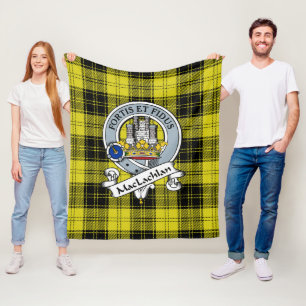 MacLachlan Clan Abzeichen Tartan Kariert Fleecedecke