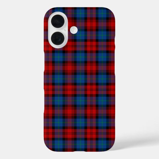 MacLachlan Clan Red und Royal Blue Tartan Case-Mate iPhone Hülle (Rückseite)
