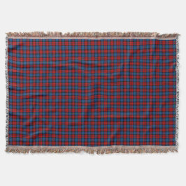 MacLachlan Clan Red und Royal Blue Tartan Decke