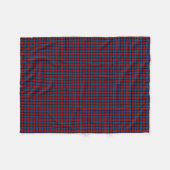 MacLachlan Clan Royal Blue und Red Tartan Fleecedecke (Vorderseite (Horizontal))