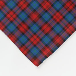 MacLachlan Clan Royal Blue und Red Tartan Fleecedecke