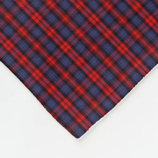 MacLachlan-Clan-Tartan Fleecedecke (Ecke)