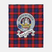 MacLachlan Modern Clan Abzeichen Tartan Kariert Fleecedecke (Vorderseite)