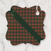 MacLachlan Old Modern Original Scottish Tartan Geschenkanhänger (Rückseite)