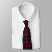 MacLachlan Red and blue Tartan Pläd Tie Krawatte (Gebunden)