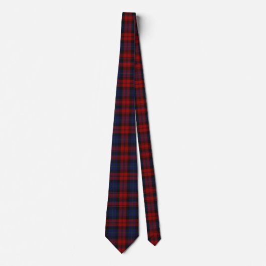 MacLachlan Red and blue Tartan Pläd Tie Krawatte (Vorderseite)
