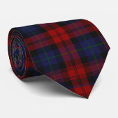 MacLachlan Red and blue Tartan Pläd Tie Krawatte (Gerollt)