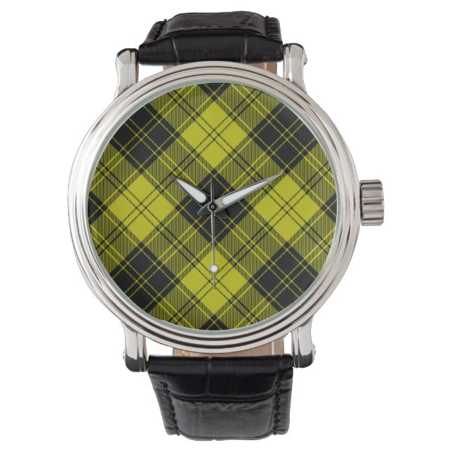 MacLachlan Tartan kariert Armbanduhr (Vorderseite)