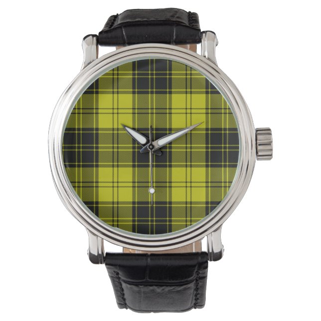 MacLachlan Tartan kariert Armbanduhr (Vorderseite)
