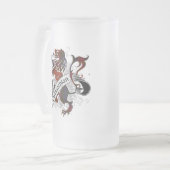 MacLachlan Tartan Lion Mattglas Bierglas (Vorderseite Links)