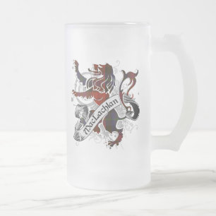 MacLachlan Tartan Lion Mattglas Bierglas