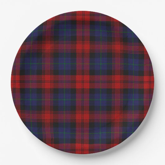 MacLachlan Tartan Pappteller (Vorderseite)