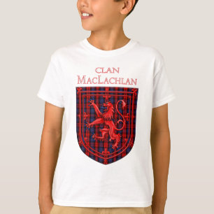 Maclachlan Tartan Scottish Kariert Lion Rampant T-Shirt