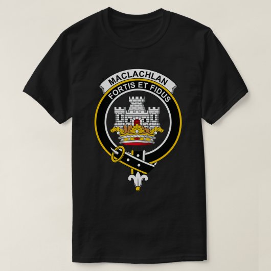 MacLachlan Wappen Tartan Clan Scottish Clan T-Shirt (Design vorne)
