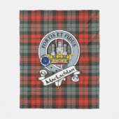 MacLachlan Weathered Clan Abzeichen Tartan Kariert Fleecedecke (Vorderseite)