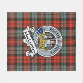 MacLachlan Weathered Clan Abzeichen Tartan Kariert Fleecedecke (Vorderseite (Horizontal))