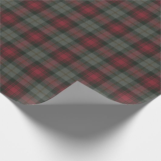 MacLachlan Weathered Original Scottish Tartan Geschenkpapier (Ecke)