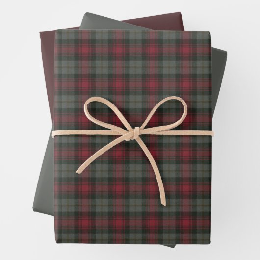 MacLachlan Weathered Original Scottish Tartan Geschenkpapier Set (Beispiel)