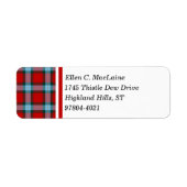 MacLaine Clan Red und Sky Blue Scottish Tartan (Vorne)