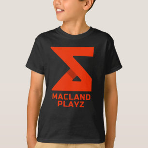 Macland Playz Offiziell Merch Unisex Black T - Shi T-Shirt