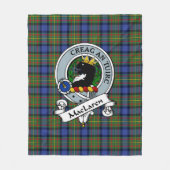 MacLaren Clan Abzeichen Tartan Kariert Fleecedecke (Vorderseite)