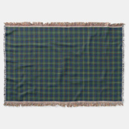 MacLaren Clan Blue, Green und Yellow Tartan Decke