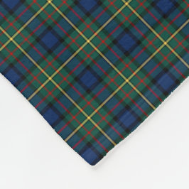 MacLaren Clan Dark Blue, Green und Yellow Tartan Fleecedecke