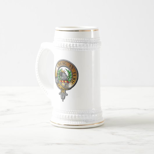 MacLaren Wappen Abzeichen Bierglas (Vorderseite Links)