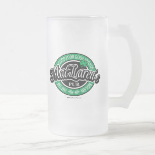 MacLarens Kneipe Mattglas Bierglas