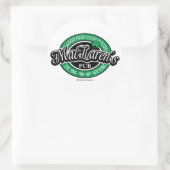 MacLaren's Pub Runder Aufkleber (Tasche)