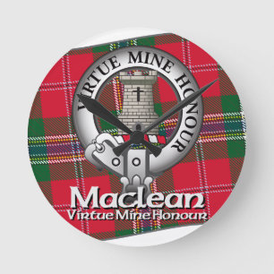 Maclean Clan Runde Wanduhr