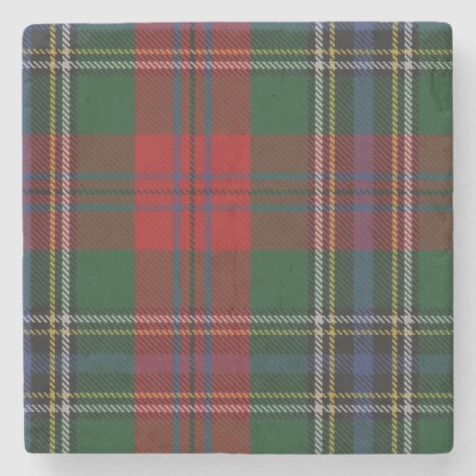 MacLean Clan Tartan Kariert Stone Untersetzer (Vorderseite)