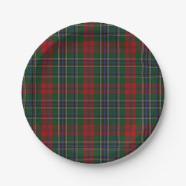 MacLean Clan Tartan Karierte Papierplatte Pappteller
