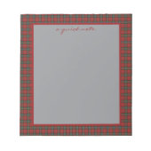MacLean Duart Modern Original Scottish Tartan  Notizblock (Vorderseite)