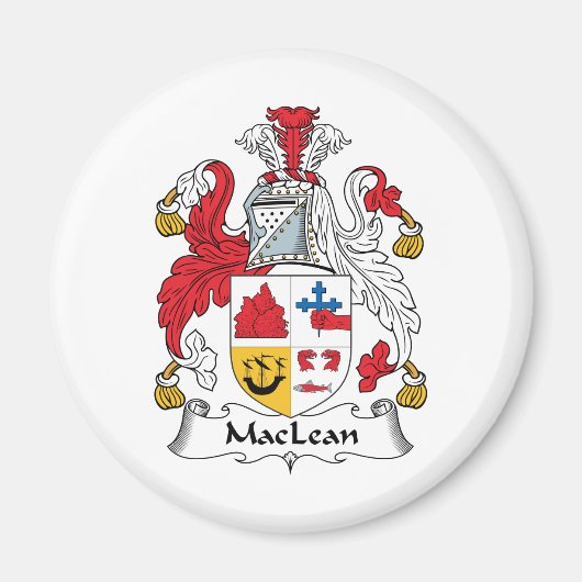 MacLean-Familienwappen Magnet (Vorne)