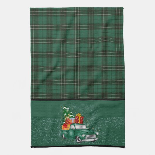MacLean Jagd Alte Original Tartan Weihnachten Geschirrtuch (Vertikal)