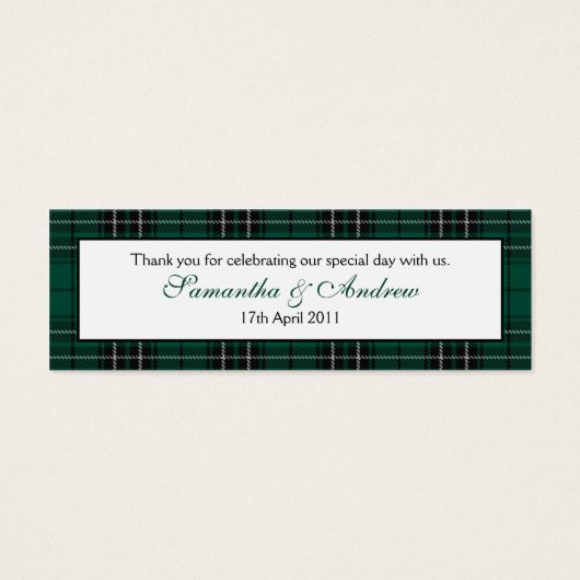 MacLean Modern Jagd Tartan Gefallen Tags (Vorderseite)