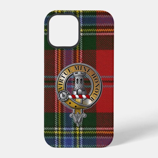 MacLean Tartan & Abzeichen iPhone Hülle (Rückseite)