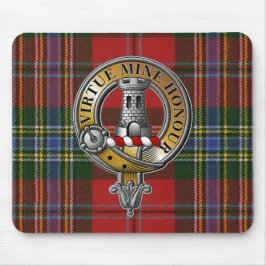 MacLean Tartan & Abzeichen Mousepad