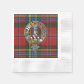 MacLean Tartan & Abzeichen Serviette (Vorderseite)