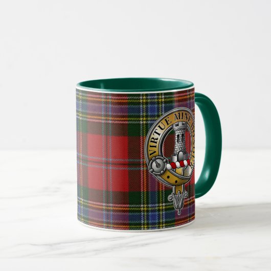 MacLean Tartan & Abzeichen Tasse (VorderseiteRechts)