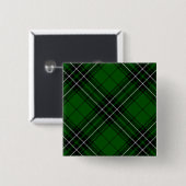 MacLean Tartan Green und Black Kariert Button (Vorne & Hinten)