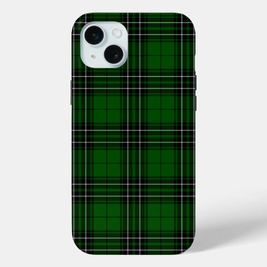 MacLean Tartan Green und Black Kariert Case-Mate iPhone Hülle (Rückseite)