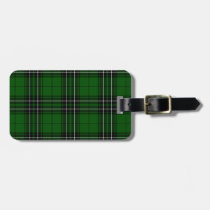 MacLean Tartan Green und Black Kariert Gepäckanhänger