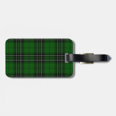 MacLean Tartan Green und Black Kariert Gepäckanhänger (Rückseite horizontal)