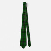 MacLean Tartan Green und Black Kariert Krawatte (Vorderseite)