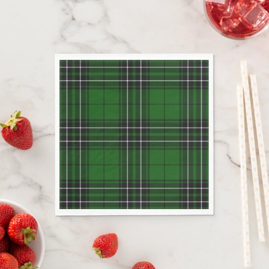 MacLean Tartan Green und Black Kariert Serviette (Beispiel)