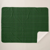 MacLean Tartan Green und Black Kariert Sherpadecke (Vorderseite (Horizontal))