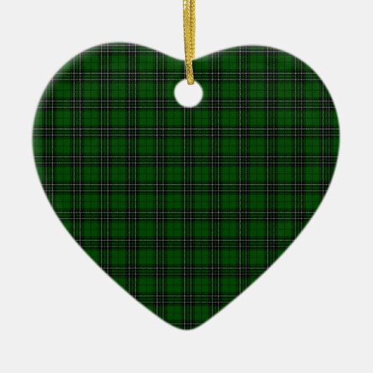 MacLean Tartan Keramik Ornament (Vorne)