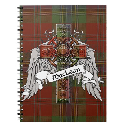 MacLean Tartan-Kreuz Notizblock (Vorderseite)